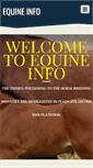 Mobile Screenshot of equineinfo.com